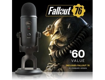 $70 off Blue Microphones Blackout Yeti USB Mic + Fallout 76 Bundle