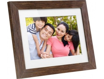 $20 off Aluratek 8" LCD Digital Photo Frame - Distressed Wood