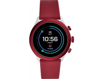 $176 off Fossil Sport Smartwatch Aluminum - Dark Red with Maroon