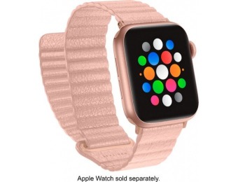 88% off Platinum Leather Band for Apple Watch 38/40mm - Light Pink