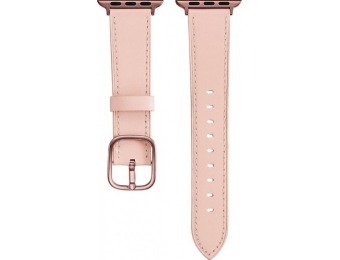 63% off Platinum Leather Apple Watch 38/40mm Strap - Pink