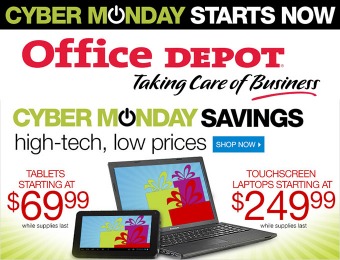 Cyber Monday Savings at Office Depot - While Supplies Last