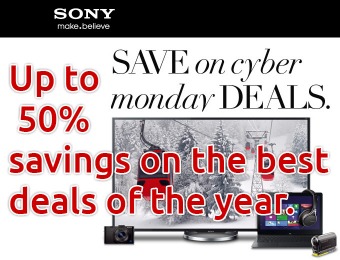 Cyber Monday Deals - Up to 50% off Sony products