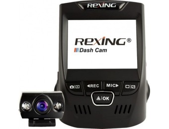 $45 off Rexing V1P Plus Front and Rear Camera Dash Cam