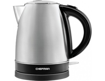 50% off CHEFMAN 1.7L Electric Kettle - Stainless Steel