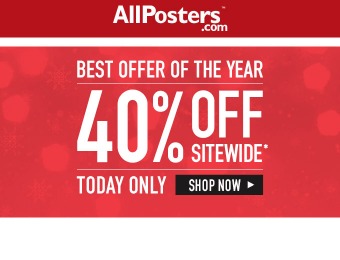 Cyber Monday Deal - 40% off Everything at Allposters.com