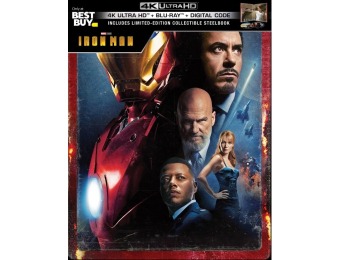 $25 off Iron Man [SteelBook] (4K Ultra HD Blu-ray/Blu-ray)