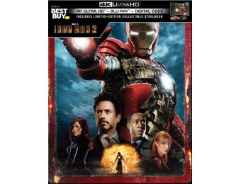 $25 off Iron Man 2 [SteelBook] (4K Ultra HD Blu-ray/Blu-ray)