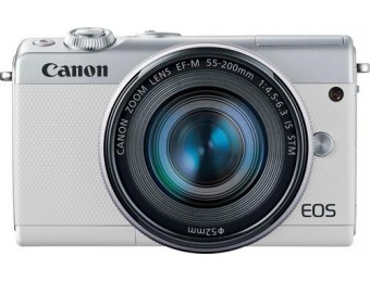 $550 off Canon EOS M100 Mirrorless Camera Two Lens Kit