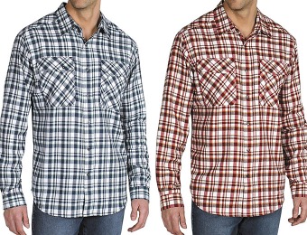 72% off ExOfficio Men's Roughian Plaid Flannel Shirt (3 colors)