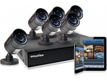 $305 off LaView 8-Ch 720P 1TB HDD Indoor/Outdoor Surveillance System