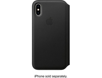 $50 off Apple iPhone XS Leather Folio - Black