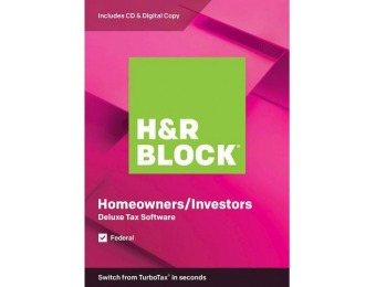 50% off H&R Block Deluxe Tax Software - Mac|Windows