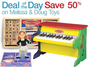 50% off Select Toys from Melissa & Doug, 24 items from $7.50