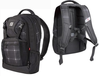 50% off Ful Backpack Laptop Case - Gray Plaid BB5238BPGREYPLAID