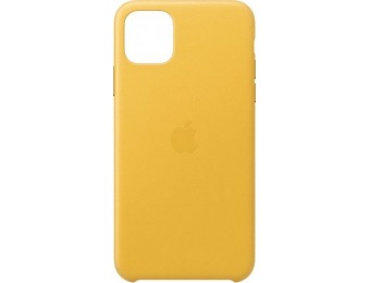 50% off Apple iPhone 11 Pro Max Leather Case - Meyer Lemon