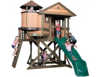 $800 off Backyard Discovery Eagles Nest All Cedar Playset