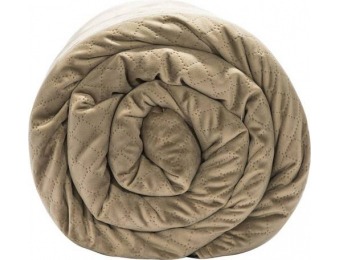 $70 off BlanQuil 15-lb Quilted Weighted Blanket - Taupe