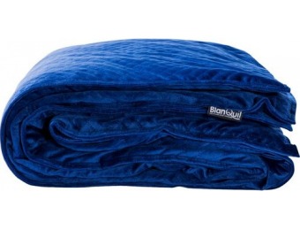 $70 off BlanQuil 15 lb Quilted Weighted Blanket - Navy