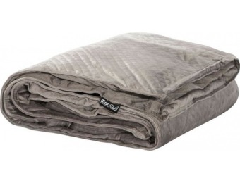 $70 off BlanQuil 15 lb Quilted Weighted Blanket - Gray