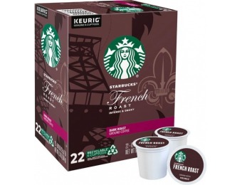 $5 off Starbucks French Roast Dark K-Cup Pods (22-Pack)