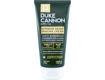 40% off Duke Cannon Superior Grade Shaving Cream