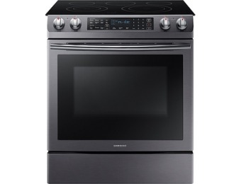 $532 off Samsung Self-Cleaning Slide-In Electric Convection Range