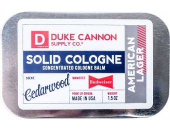 24% off Duke Cannon American Lager Solid Cologne Balm