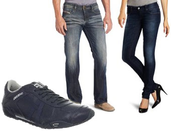 50% off Men's and Women's Diesel Jeans and Diesel Shoes