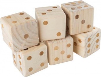 60% off Wakeman Giant Wooden Yard Dice Outdoor Lawn Game