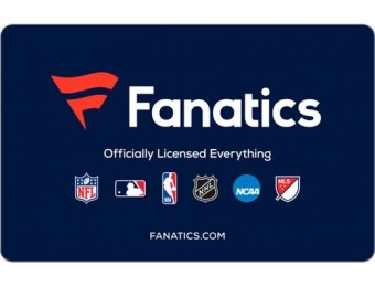 $10 off Fanatics $50 Gift Code (Digital Delivery)