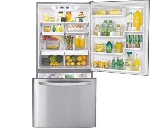 $500 off LG 22.4 Cu Ft Bottom Mount Stainless-Steel Refrigerator