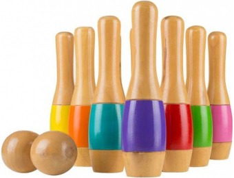$40 off Hey! Play! Wooden Lawn Bowling Game