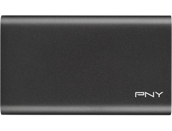 70% off PNY Elite 240GB External USB 3.0 Portable SSD - Aluminum