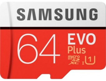 40% off Samsung EVO Plus 64GB microSDXC UHS-I Memory Card