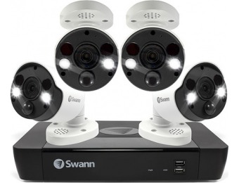 $240 off Swann 8 Channel 2TB NVR, 4 x 4K PoE Cameras