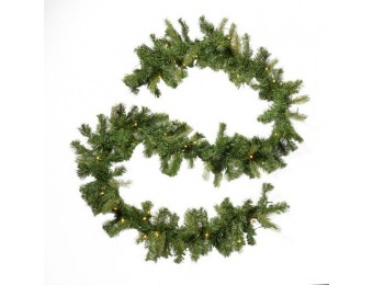 38% off 9-foot Mixed Spruce Pre-Lit LED Artificial Christmas Garland