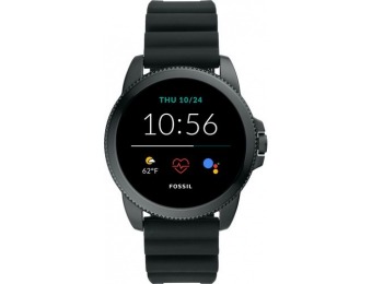 $100 off Fossil Gen 5e Smartwatch 44mm Silicone - Black