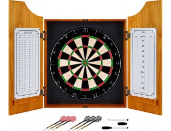 $25 off Trademark Games Solid Wood Pro Style Dart Cabinet Set