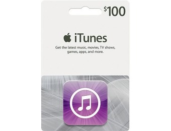 $15 off Apple $100 iTunes Gift Card