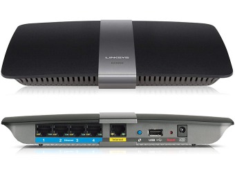 $126 off Linksys EA4500 N900 Dual-Band Wireless Gigabit Router
