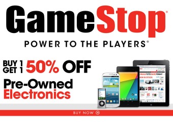 Buy 1, Get 1 50% off All Pre-Owned Electronics at GameStop