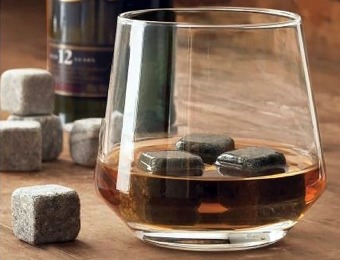 75% off Whiskey Stones Pack w/ 9 Assorted Color Stones & Pouch