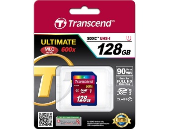 45% off Transcend 128GB High Speed Class 10 UHS Memory Card