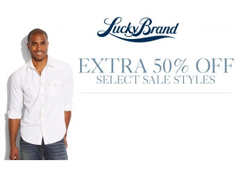 Extra 50% off Select Styles at Lucky Brand