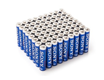 $24 off 72-Pack of AA or AAA Sony Stamina Plus Batteries
