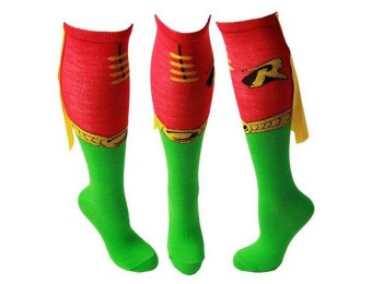 $10 off Robin Shield Logo Knee High Cape Socks