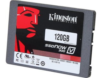64% off Kingston SSDNow V300 2.5" 120GB SSD, SV300S37A/120G