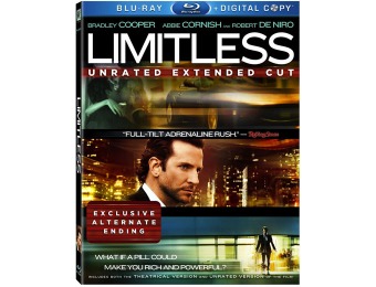 83% off Limitless (Unrated Extended Cut Blu-ray + Digital)