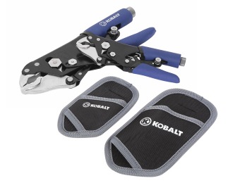 48% off Kobalt 2-Piece Self Adjusting Locking Pliers with Pouch